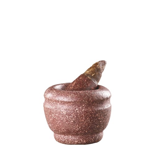 A Small Finely Marked Porphyry Mortar and Pestle